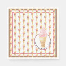 We All Scream For Ice Cream Paper Napkin
