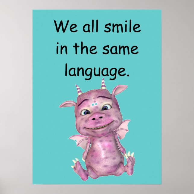 We all smile in the same language poster (Front)