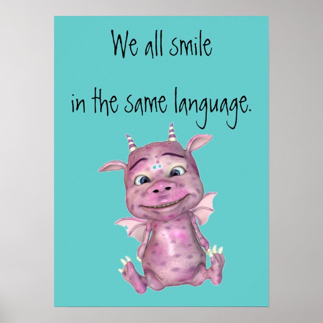 We all smile in the same language poster (Front)