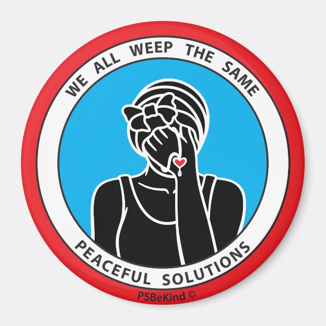 We All Weep The Same 1 Red_3” Magnet (Front)