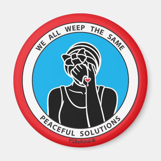 We All Weep The Same 2 Red_2.25” Magnet_ Magnet (Front)