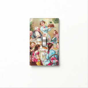 We All Wish You a Merry Christmas - Vintage Card Light Switch Cover