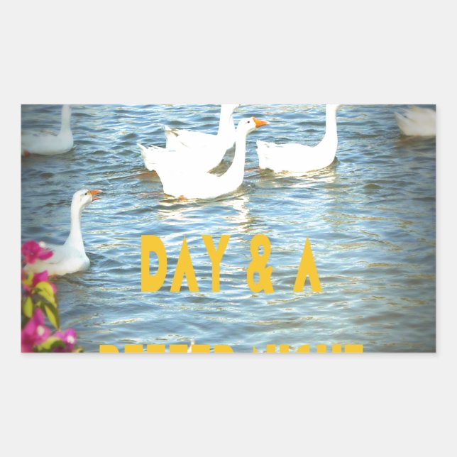 We always leave our customers happy & satisfied. rectangular sticker (Front)