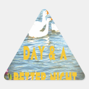 We always leave our customers happy & satisfied. triangle sticker