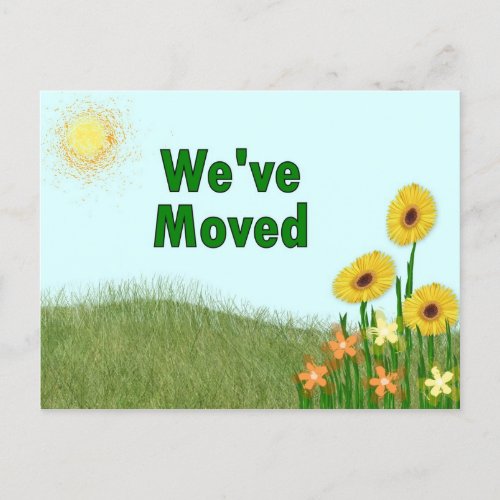Weaposve Moved Announcement Postcard