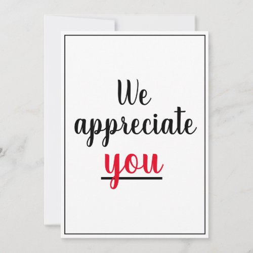  We Appreciate You Appreciation Gesture Thank You 