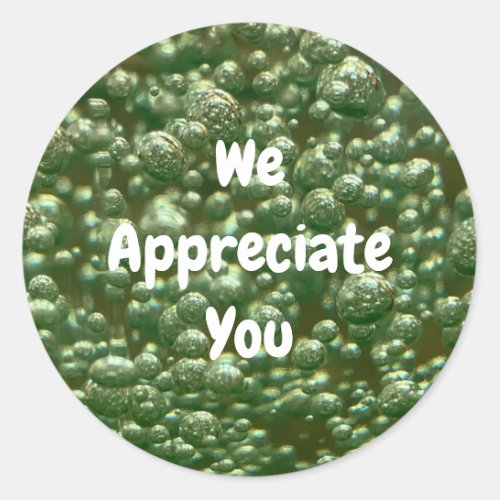 We Appreciate You Business Customer Appreciation  Classic Round Sticker
