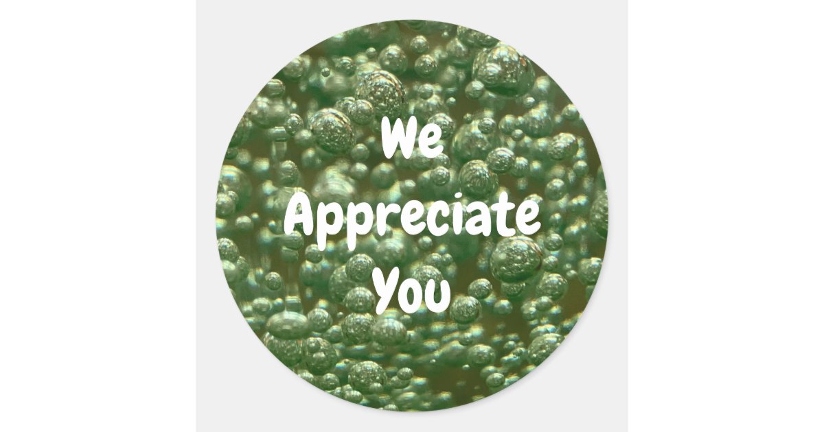 We Appreciate You Business Customer Appreciation Classic Round Sticker ...