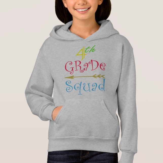 We are 4th Grade Squad Teacher Student school Hoodie (Front)