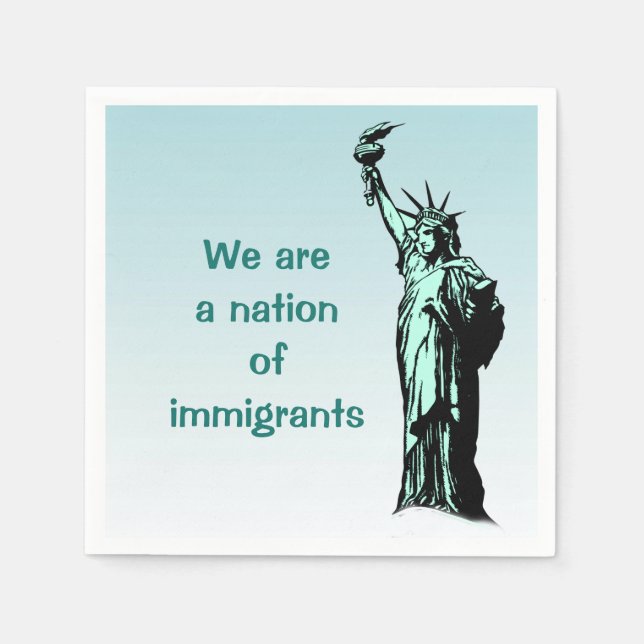 We are a Nation of Immigrants Paper Napkins (Front)