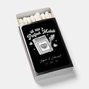 We Are A Perfect Match Black White Funny Vintage