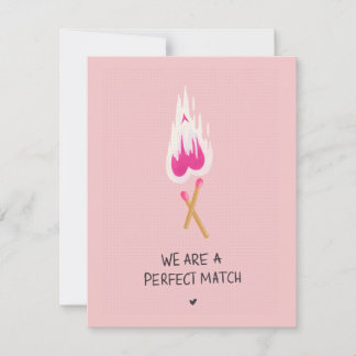 We Are A Perfect Match Holiday Card