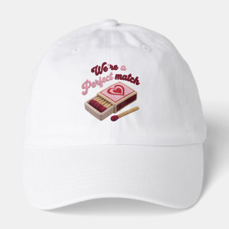 We are a Perfect Match Typography Couple  Hat