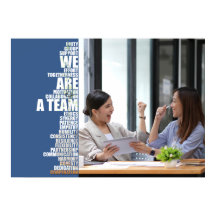 WE ARE A TEAM Inspirational Wall Art for Offices