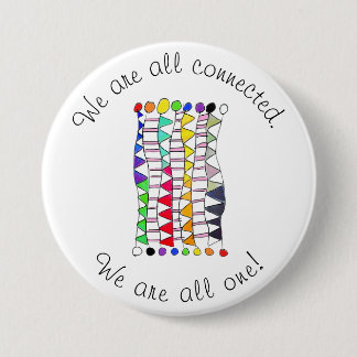 We Are All Connected & One Diversity Celebration Button