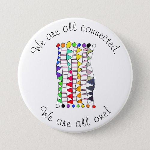 We Are All Connected  One Diversity Celebration Button