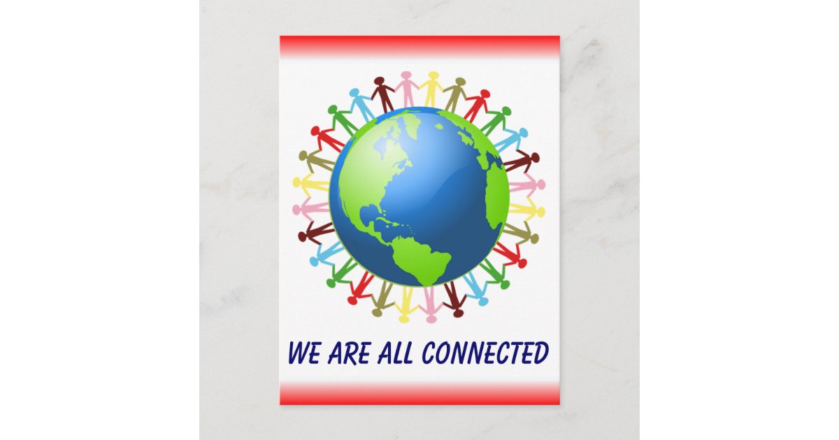 We Are All Connected postcard | Zazzle