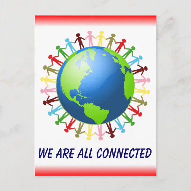 We Are All Connected postcard | Zazzle