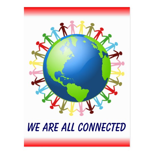 We Are All Connected postcard