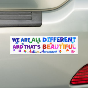 We Are All DIFFERENT Bumper Sticker