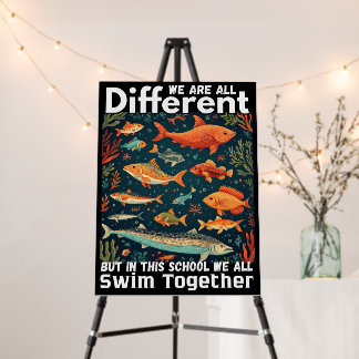 We Are All Different But In This School Foam Board