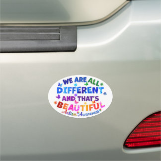 We Are All DIFFERENT Car Magnet