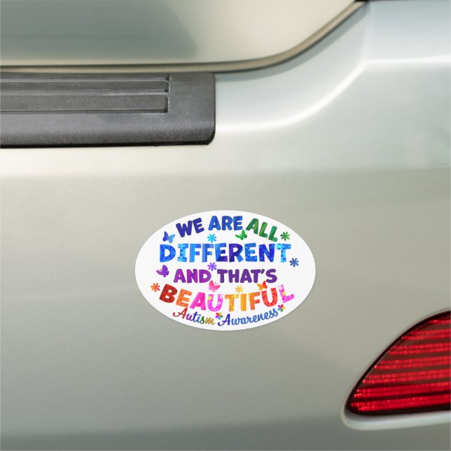 We Are All DIFFERENT Car Magnet (In Situ)