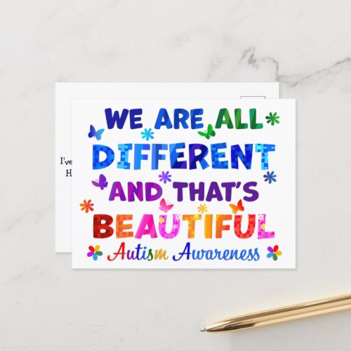 We Are All DIFFERENT Postcard