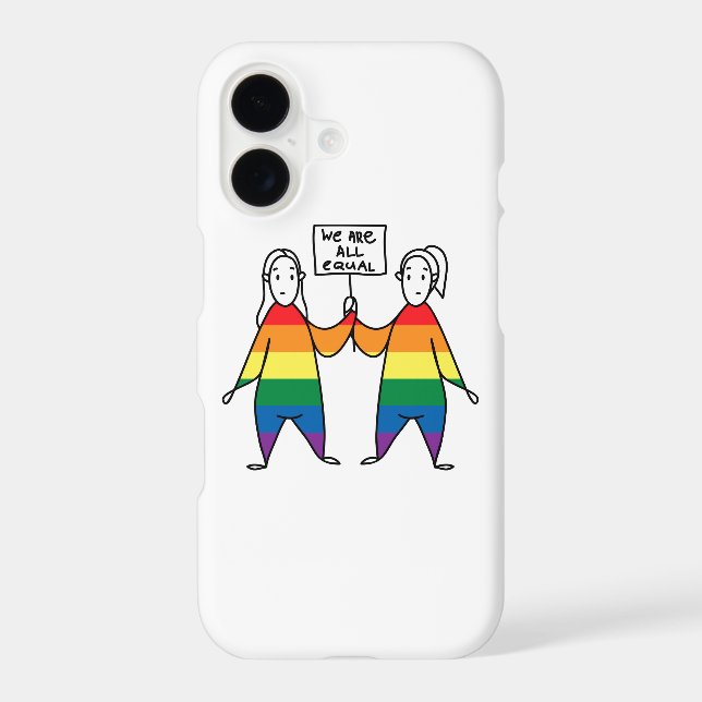 We Are All Equal Iphone Case (Back)