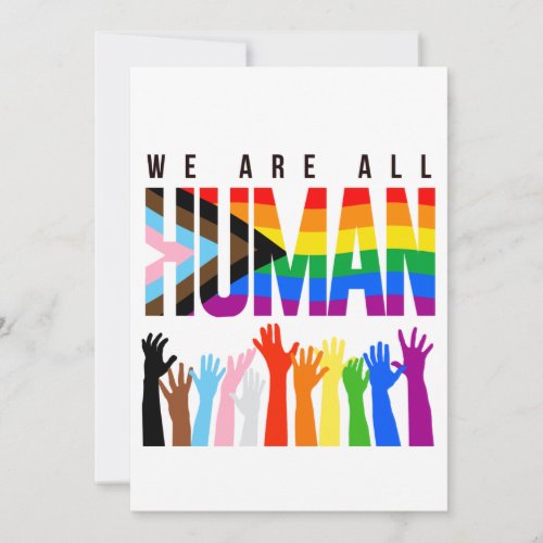 We are all human holiday card