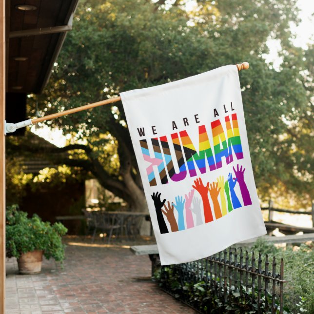 We are all human house flag (In SItu)