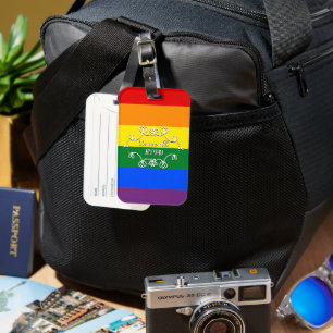 We Are All Human LGBTQ Pride Month Luggage Tag