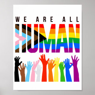 We are all human poster