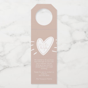 We Are All In This Together Act Of Kindness Pink Bottle Hanger Tag