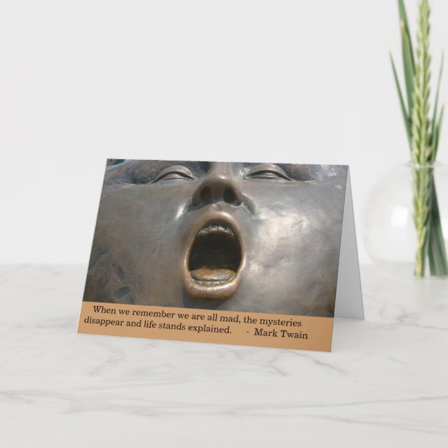 We Are All Mad Card (Front)