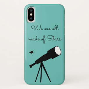 We are all made of Stars telescope quote iPhone X Case