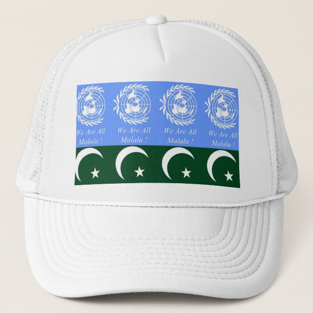 WE ARE ALL MALALA ! TRUCKER HAT (Front)