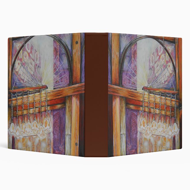 We Are All Moths Flying Around the Same Light. 3 Ring Binder (Background)