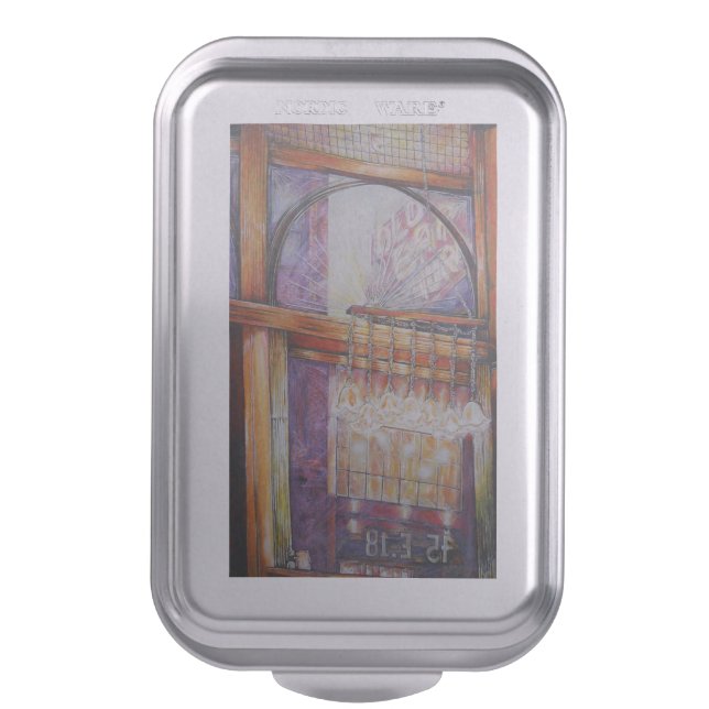 We Are All Moths Flying Around the Same Light. Cake Pan (Front Vertical)