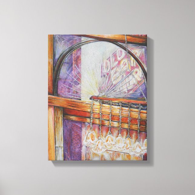 We Are All Moths Flying Around the Same Light. Canvas Print (Front)