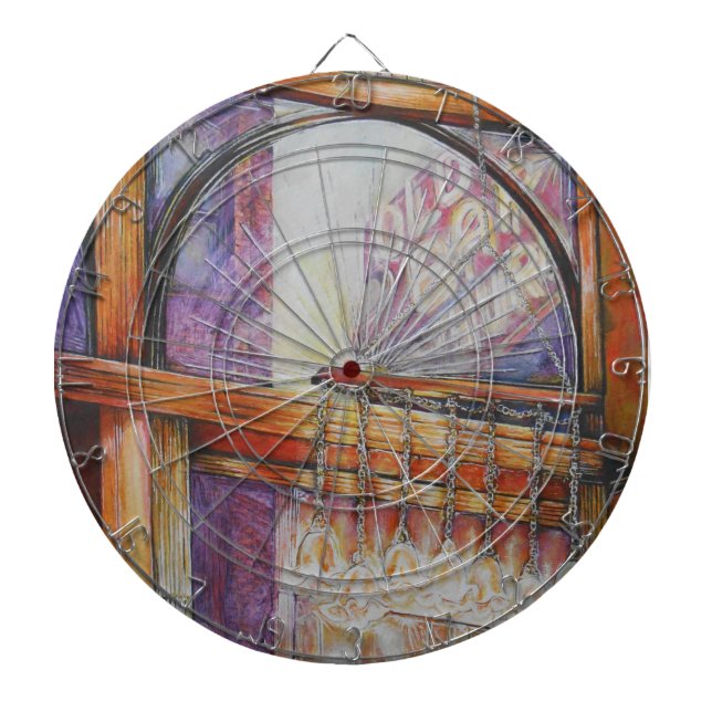 We Are All Moths Flying Around the Same Light. Dart Board (Front)