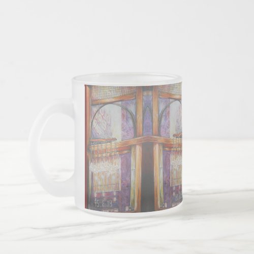 We Are All Moths Flying Around the Same Light Frosted Glass Coffee Mug