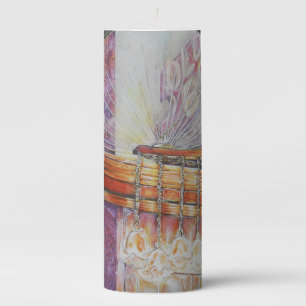 We Are All Moths Flying Around the Same Light. Pillar Candle