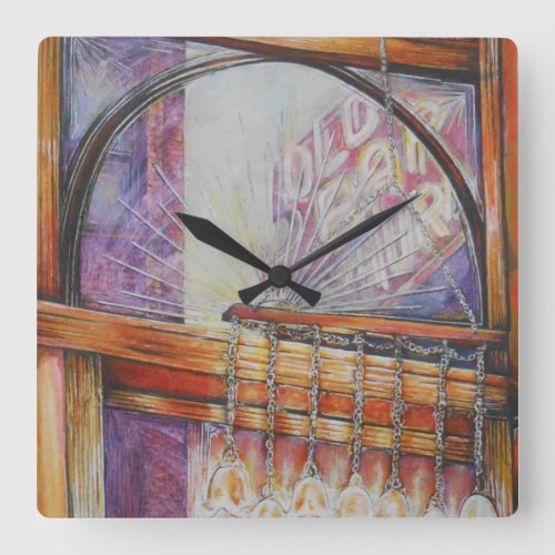 We Are All Moths Flying Around the Same Light Square Wall Clock