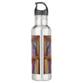We Are All Moths Flying Around the Same Light. Stainless Steel Water Bottle (Back)