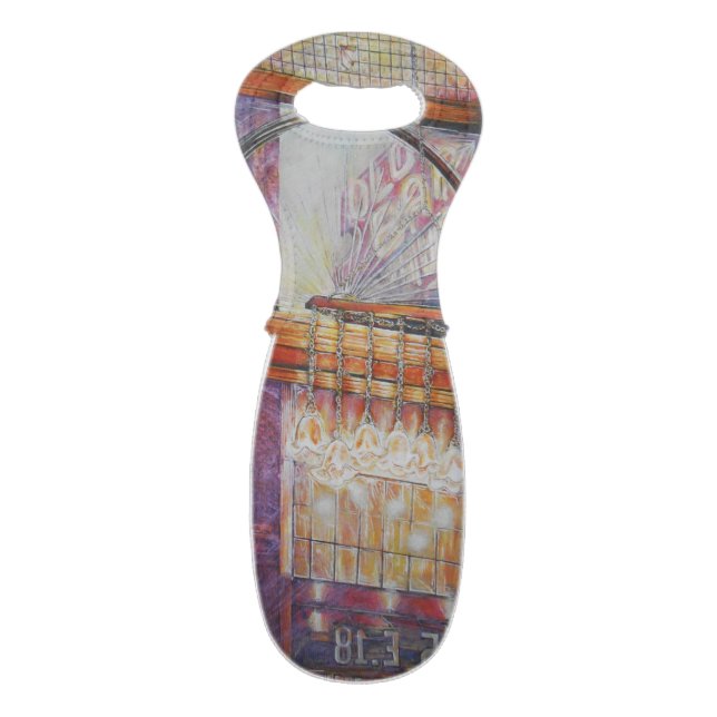 We Are All Moths Flying Around the Same Light. Wine Bag (Front Flat)