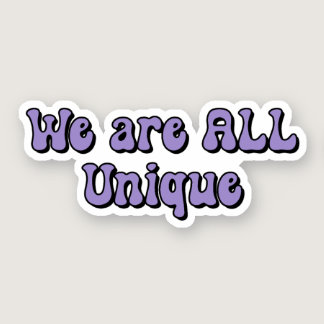 We are ALL Unique Purple Neurodiversity Sticker