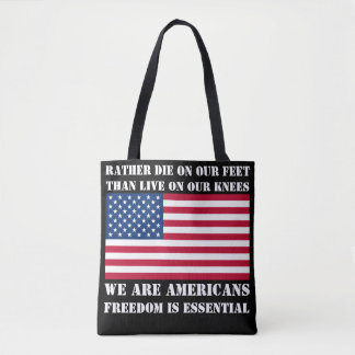 We are Americans (black) Tote