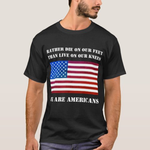 We are Americans filter dark T_Shirt