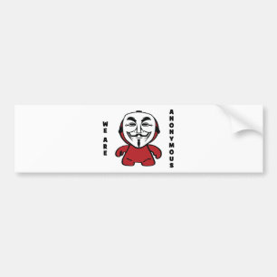 We Are Anonymous Bumper Sticker
